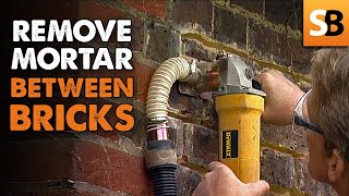 Removing Mortar Between Bricks with Morta Sortas [upl. by Thgiwed620]