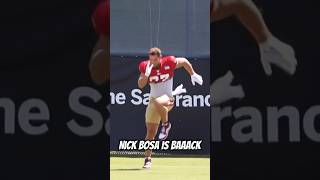 49ers Nick Bosa LOOKS LIKE GREEK GOD 🎥 957thegame [upl. by Ettenotna]