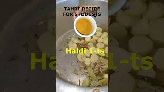 Easy Tehri Recipe for Students  BudgetFriendly OnePot Meal [upl. by Alwin]