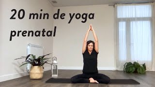 20 minutos de yoga prenatal  Lorena Coutiño Bosch [upl. by Teddman683]