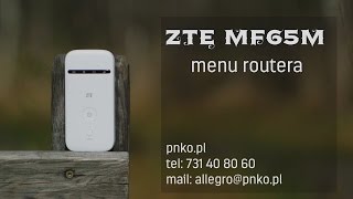 Menu routera ZTE MF65M [upl. by Assilam]