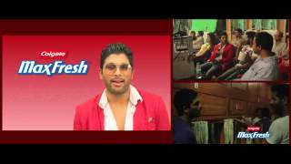 Colgate Maxfresh Making of the TVC Allu Arjun 60 sec English [upl. by Ailem449]