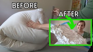 FAST REVIEW  Cozy Essential Vacuum Storage Bags  Space Saving Demo [upl. by Amsirak]