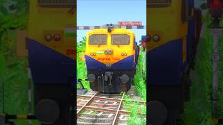 WDG4D CROSSING BRANCHED RAILROAD CROSSING 😯train shorts [upl. by Odo941]