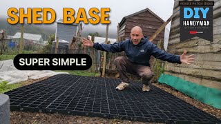 How to BUILD a Plastic SHED BASE  The EASY WAY [upl. by Nauqyaj]