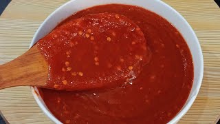 How to Make Red Chilli pasta sauce Red Chili Sauce recipe red hot Chilli sauce recipe red sauce [upl. by Franckot175]