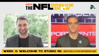 LIVE NFL Brekkie Show Week 11 Reax Whos really in the Contenders Club [upl. by Capp613]