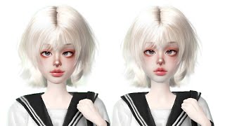 ZEPETO Girl Face Tutorial with COINS ONLY II [upl. by Euqinobe]