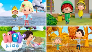 Les saisons 🍂❄️  Apprendre les saisons de lannée pour enfants  HeyKids en Français [upl. by Betteanne]