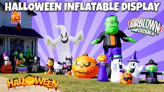 Huge Halloween Inflatable Display 2019 Our Halloween Inflatable Collection Airblown Day amp Night View [upl. by Domineca272]