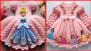 Crochet barbie frock for birthday party wedding Crochet barbie frock princess ball gown casual [upl. by Osanna345]