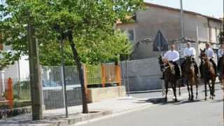 Processione ferragosto Ottana 2012 Cavalli 1 parte [upl. by Airel]