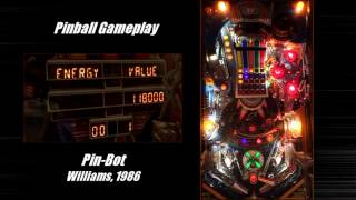 PinBot pinball machine gameplay Williams 1986 [upl. by Nairde161]