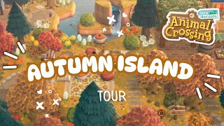 This Autumn Island is 1000 IQ  Animal Crossing Island Tour [upl. by Anomahs]