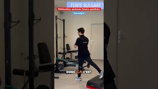 Faire des fentes bulgares pour soigner vos douleur au GENOU 🎯 [upl. by Julee107]