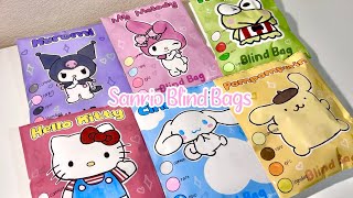 🩷paper diy🩷 SANRIO Blind Bags opening ASMR  applefrog [upl. by Ahtram]