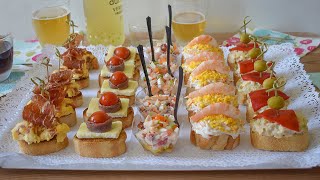 MONTADITOS Y PINCHOS ¡nos vamos de tapas sin salir de casa [upl. by Gut]