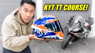 AFFORDABLE MOTORCYCLE HELMETS DON’T HAVE TO SUCK  KYT TT COURSE REVIEW [upl. by Adiene]