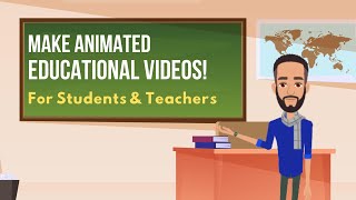 How to create Animated Educational Videos Easy Animation Tutorial for school projects Assignments [upl. by Esinaej337]