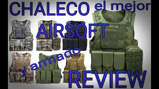 CHALECO PARA AIRSOFT CON SISTEMA MOLLE USO RUDO [upl. by Lyon]