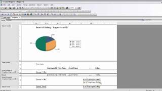 crystal reports for beginners part 3 Connection grouping sum average graph [upl. by Acimaj459]