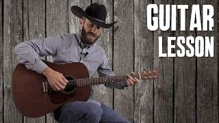 Accent Picks and Strums in Country Bluegrass Rhythm  Guitar Lesson [upl. by Hana138]