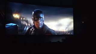 Avengers Endgame Cap lifting mjolnir audience reaction [upl. by Gaylene244]