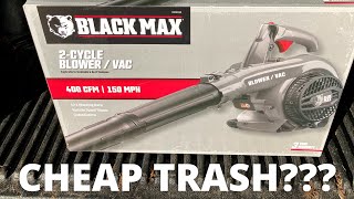 Black Max 26cc Blower  Vacuum  Review and Test [upl. by Izmar]