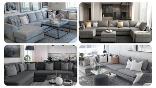 Top 50 Grey Sofa Living Room Ideas  Grey Sectional Sofa  Gray Living Room  Interior Design Sofa [upl. by Ailes314]