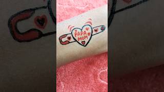 Papa tattoo design❤️ trending viral ytshorts satisfying shortvideo tattoo tatooart papa maa [upl. by Wiburg392]