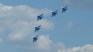 Russian Knights Su27 Russkije Vityazi  Orosz Vitézek Repülőnap Kecskemét 2013 [upl. by Arnelle484]