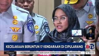 Polisi Olah TKP Kecelakakan Tol Cipularang Lalu Lintas Dialihkan  Beritasatu [upl. by Schiro]