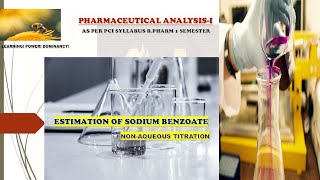 Estimation Of Sodium Benzoate By NonAqueous Titration Pharmaceutical AnalysisI [upl. by Eckel]