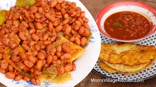 How To Cook Beans Kikomando  Chapati and Beans  Ugandan African Food  Moms Village Kitchen [upl. by Sachiko]