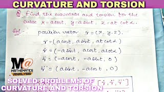 Curvature and torsion examples in hindi 🔥 [upl. by Geoffrey]