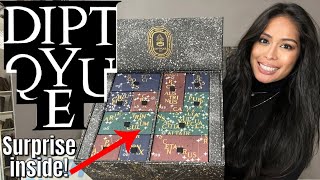 DIPTYQUE ADVENT CALENDAR 2022 UNBOXING IT HAS A FUN SURPRISE THIS YEAR 🤩 [upl. by Iiette]