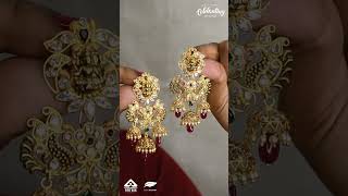 Lavya Jewels Stunning Peacock Motif Gold Jhumkas LavyaJewels PeacockMotif LakshmiEarrings Shorts [upl. by Keever438]