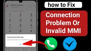 How To Fix Connection Problem Or Invalid MMI Code  How To Fix lnvalid MMI Code [upl. by Enilarak]