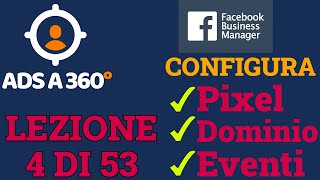 Facebook Ads Pro  Lezione 4 di 53  Business Manager  Creare e Configurare il Pixel 2023 [upl. by Annodahs]