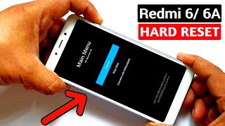 Xiaomi Redmi 6 6A Hard Reset Pattern Unlock Factory Reset Easy Trick With Keys [upl. by Ahsataj]