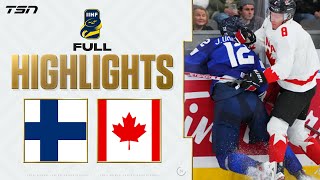 Finland vs Canada FULL HIGHLIGHTS  2024 World Junior Championship [upl. by Nerdna]