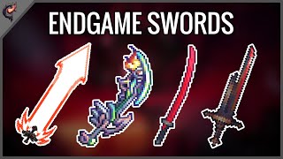 All Endgame Swords  Terraria Calamity Mod [upl. by Rocker]