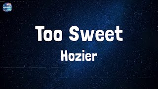 Hozier  Too Sweet Lyrics [upl. by Myra]