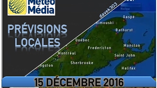 MétéoMédia Prévisions locales  15 décembre 2016 [upl. by Ogires124]