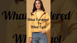 What I ordered vs what I gotjacket review fashionunboxing winter ajioproductsyoutubeshorts [upl. by Zhang]