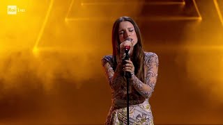 Sanremo 2024  Angelina Mango La rondine  serata cover  emozione allariston [upl. by Sucramd]