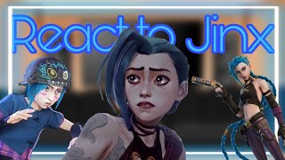 fandom react to jinx  gacha react [upl. by Pietje337]