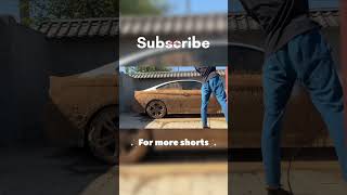 Satisfying car washing with water shot 😮 shorts satisfying intresting moreviews moreshorts [upl. by Annoya932]