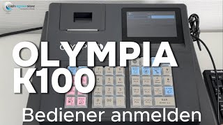 Olympia K100 Bediener anmelden [upl. by Abagael531]