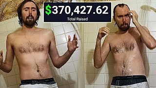 How Asmongold Raised 370K for Charity By Taking a SHOWER [upl. by Ulrica235]